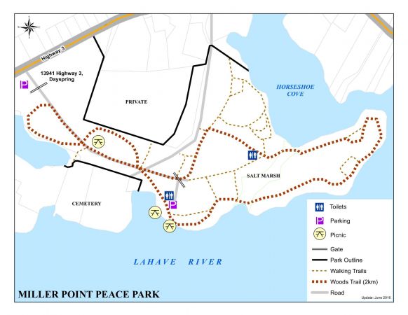 Map   Miller Point Peace Park Trails Map   Miller Point Peace Park Trails