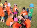 Children receiving instruction at Summer Camp